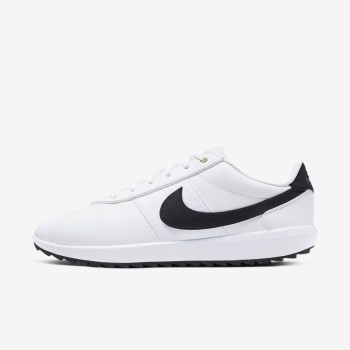 Nike Cortez G - Női Golf Cipő - Fehér/Metal Arany/Fekete